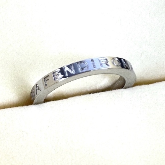 Fendi Roma Silver Metallic Engraved Band - Picture 3 of 8